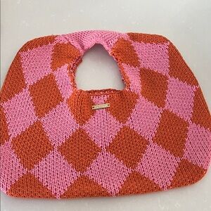 Kopari Vibrant Pink and Orange Tote